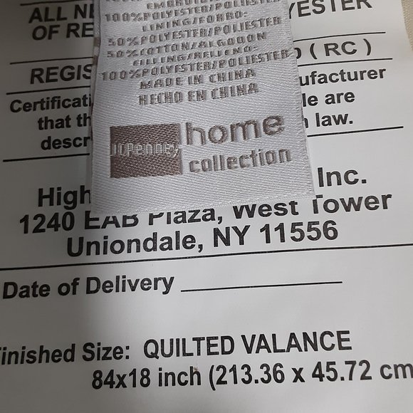 💰 3/$25.00 Brand NIP Valance by Chris Madden Mint green & bronzed gold color. - Picture 4 of 5